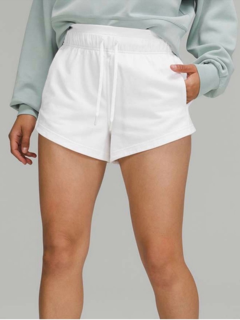 Lululemon Inner Glow High-Rise Short Size 6 White